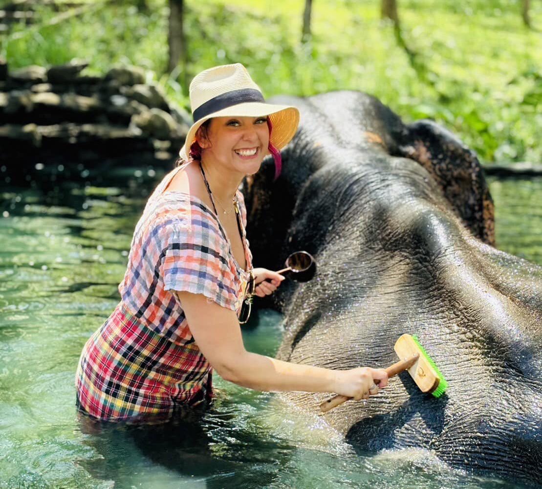 Koh Yao Yai Elephant Bathing