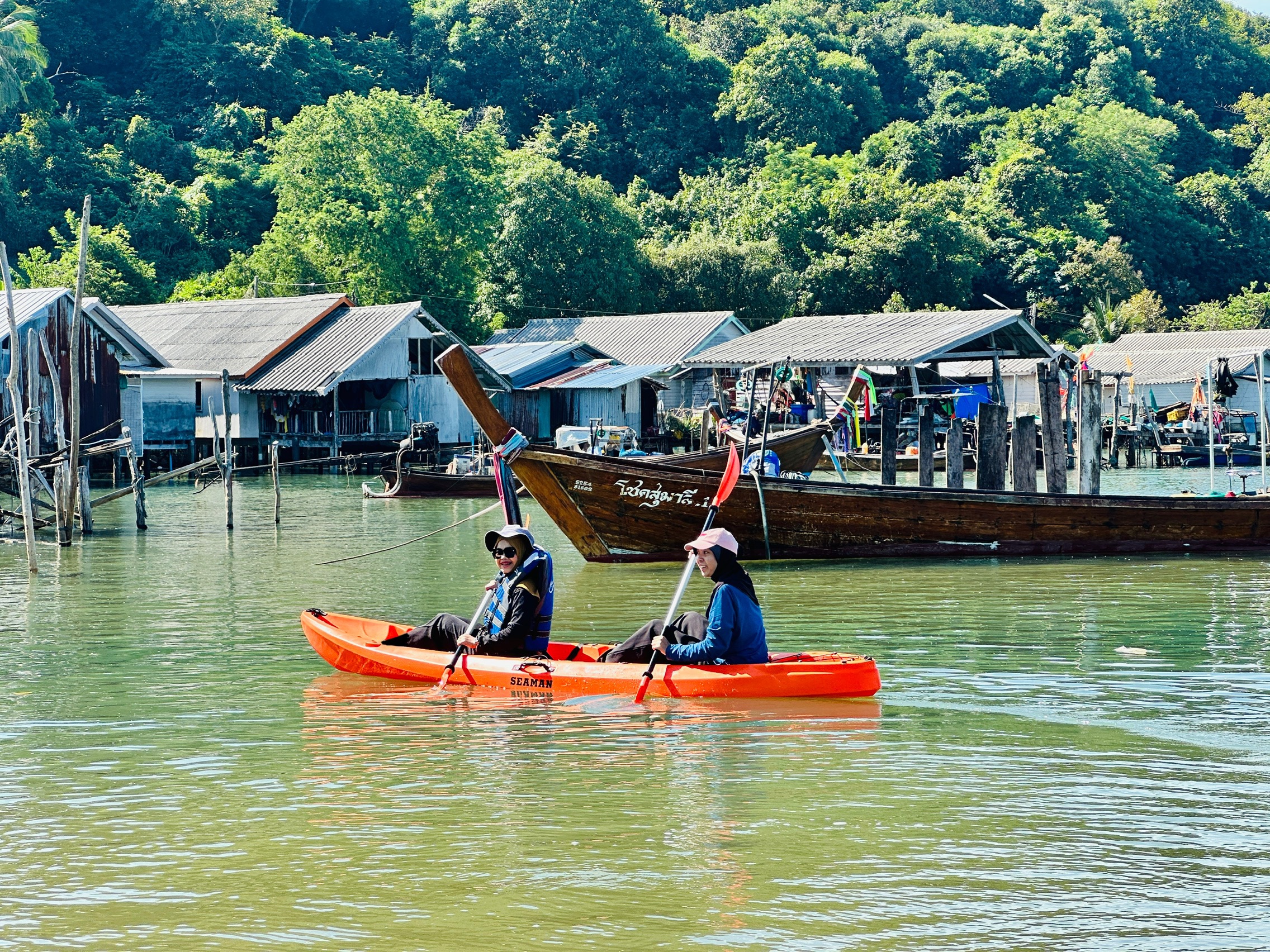 Kayaking Around the Village