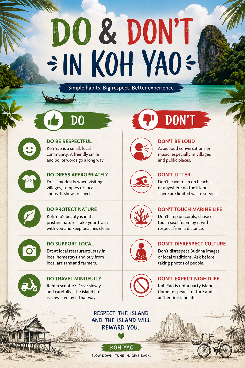 koh yao do and dont